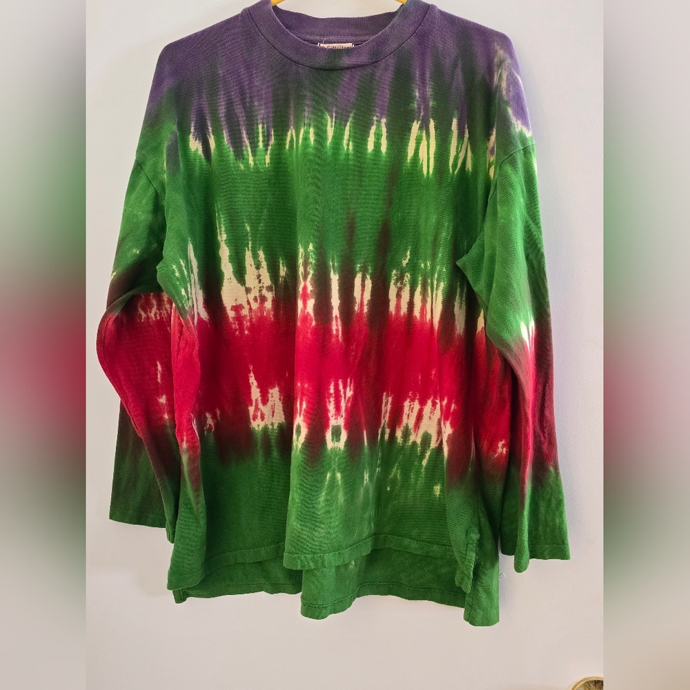 Dr Collectors  "Teddy Forever" Tie-Dye Long Sleeve Shirt